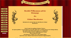 Desktop Screenshot of glehner-buretheater.de